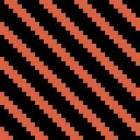 seamless pattern orange zigzag stripes on black background. vector