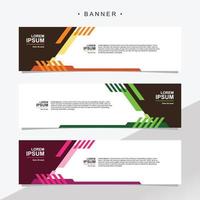 Banner design abstract vector template. Set of banner background isolated vector for print, display, promotion.