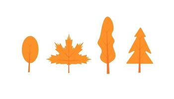 Autumn leaves or leaves icon on a white background, vector design
