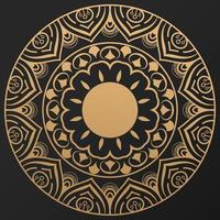 Mandala vector geometric round frame. Oriental ornament luxury design