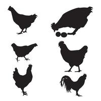 Hen Vector Silhouette File