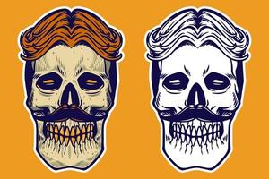 SKULL SET 4-08 vector