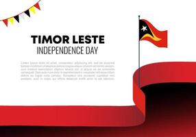 Timor Leste independence day background for celebration on May 20. vector