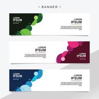 Banner design abstract vector template. Set of banner background isolated vector for print, display, promotion.