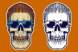 SKULL SET 4-07 vector