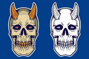 SKULL SET 4-17 vector