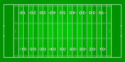 American Football Field - Simple American Football Field On Green Background Free Vector