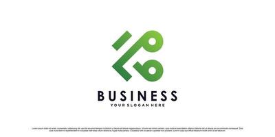 B letter logo design template for business or personal with unique modern concept Premium Vector