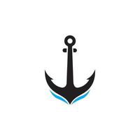 Anchor icon Logo Template vector illustration