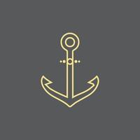 Anchor icon Logo Template vector illustration