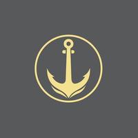 Anchor icon Logo Template vector illustration