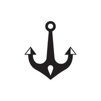 Anchor icon Logo Template vector illustration