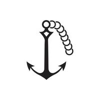 Anchor icon Logo Template vector illustration