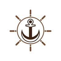 Anchor icon Logo Template vector illustration