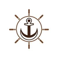 Anchor icon Logo Template vector illustration