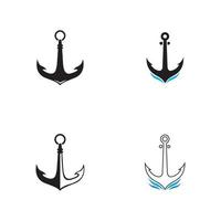 Anchor icon Logo Template vector illustration