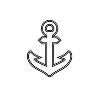 Anchor icon Logo Template vector illustration