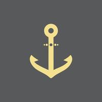 Anchor icon Logo Template vector illustration