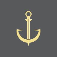 Anchor icon Logo Template vector illustration