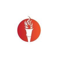 torch icon vector illustration symbol design.