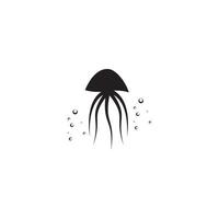 diseño de plantilla de ilustración de vector de icono de medusa.