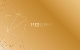 gold background, modern low poly lines effect with luxury gradient for backdrop. vector