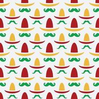 banner of mexican people seamless pattern vector