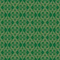 green luxury ethnic tribes seamless pattern template vector