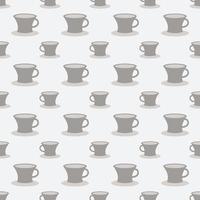 coffee glass cafe seamless pattern vector