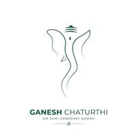 diseño ecológico de publicaciones en redes sociales de ganesh chaturthi vector