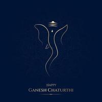 Happy Ganesh Chaturthi Social Media Post Design vector