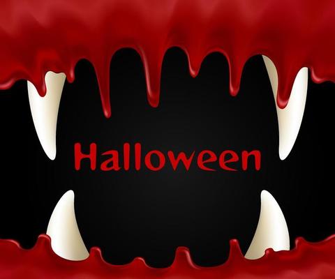 Scary Face Vector, Sticker Clipart Horror Cartoon Skull With Big Fang Mouth  And Teeth, Sticker, Clipart PNG and Vector with Transparent Background for  Free Download