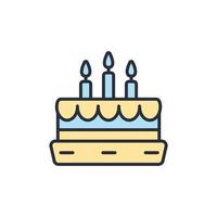 birthday cake icons  symbol vector elements for infographic web