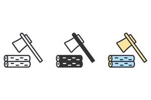 axe icons  symbol vector elements for infographic web