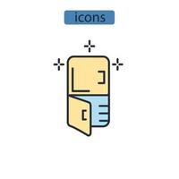 defrosting icons  symbol vector elements for infographic web