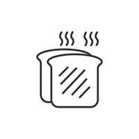 Toaster icons  symbol vector elements for infographic web