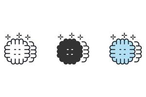 iconos de galletas símbolo elementos vectoriales para web infográfico vector