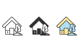 garden house icons  symbol vector elements for infographic web