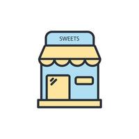 sweet shop icons  symbol vector elements for infographic web