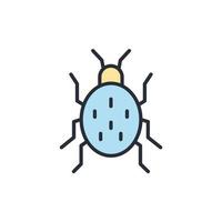insect icons  symbol vector elements for infographic web