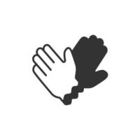 gloves icons  symbol vector elements for infographic web
