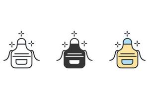 apron icons  symbol vector elements for infographic web