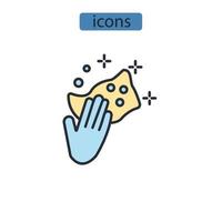 dusting icons  symbol vector elements for infographic web