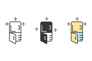 iconos de descongelación símbolo elementos vectoriales para web infográfico vector