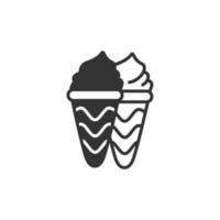 Ice cream icons  symbol vector elements for infographic web