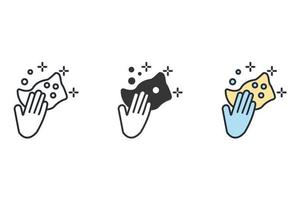 dusting icons  symbol vector elements for infographic web