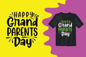 Typography Grandparents t shirt design vector