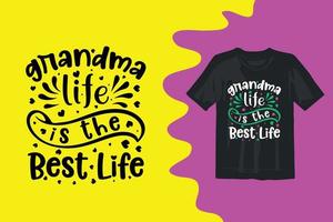 Typography Grandparents t shirt design vector