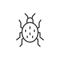 iconos de insectos símbolo elementos vectoriales para web infográfico vector