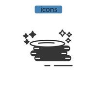 Laundry icons  symbol vector elements for infographic web